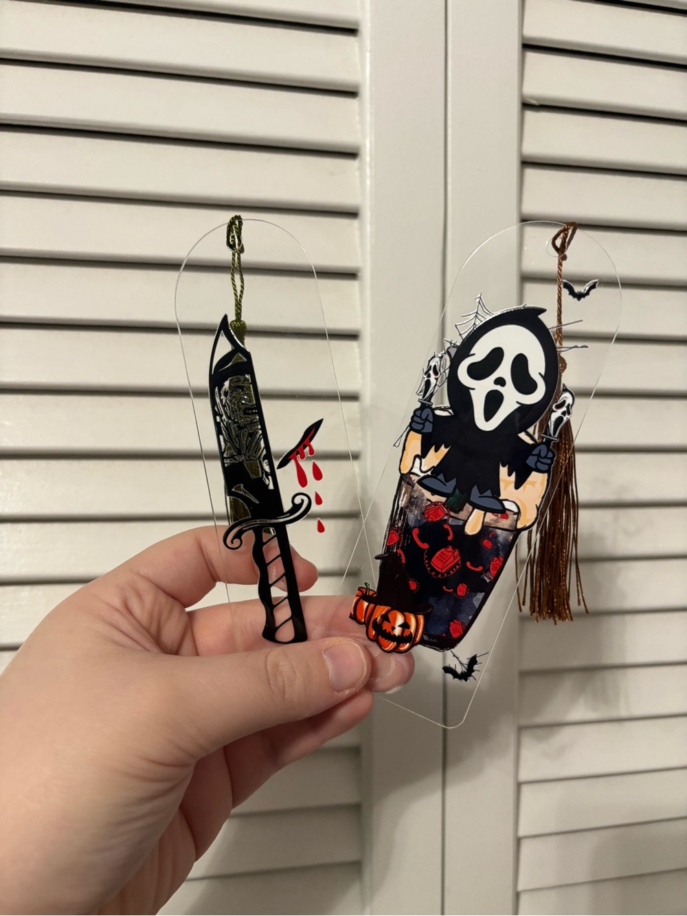 Horror fandom vibes handcrafted bookmarks-pick one